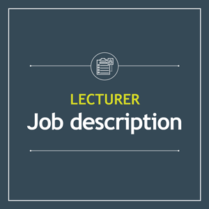 Lecturer Job Description