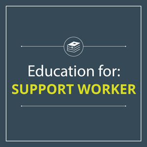 support worker education jobs